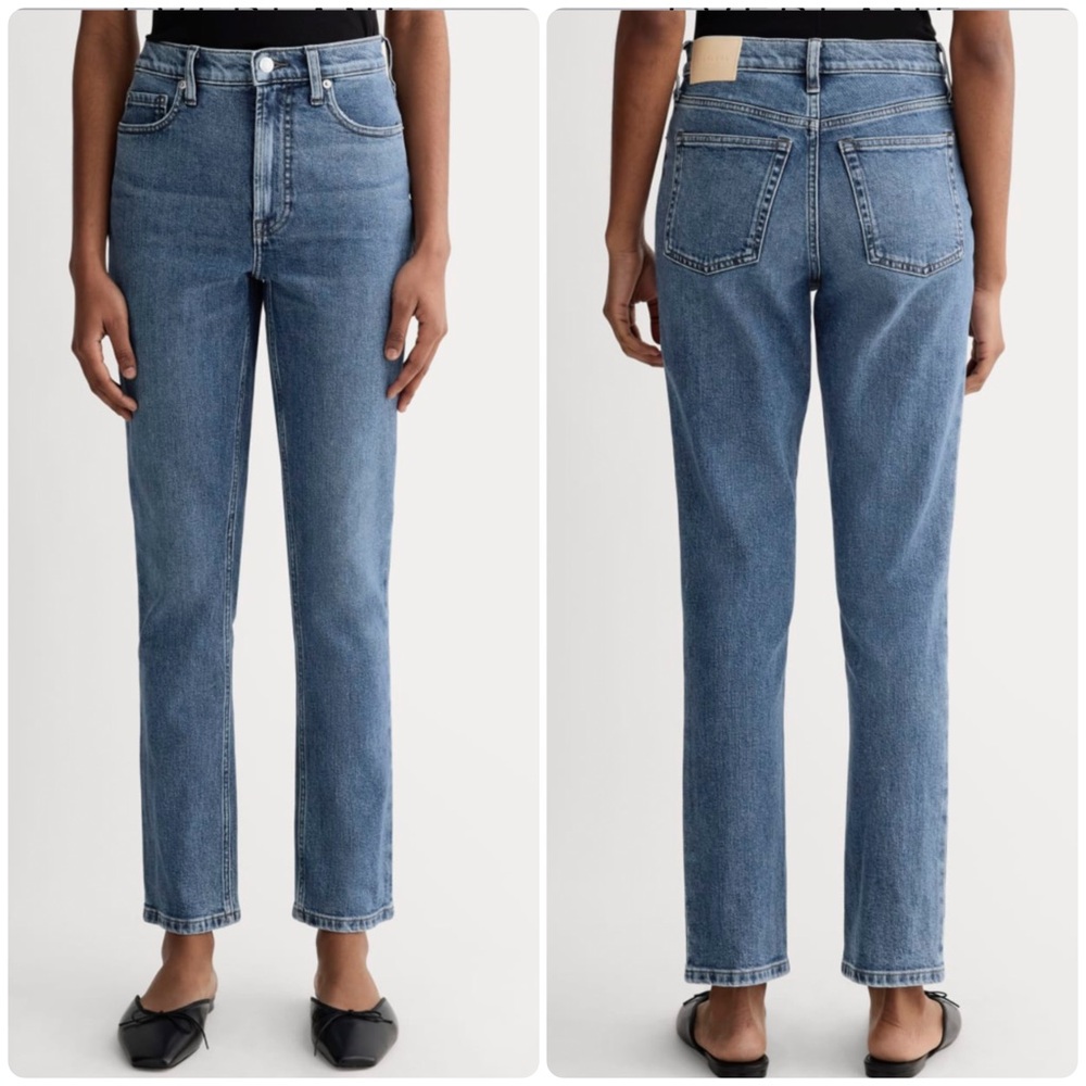 Everlane Buttonfly Cheeky Jeans Light Wash